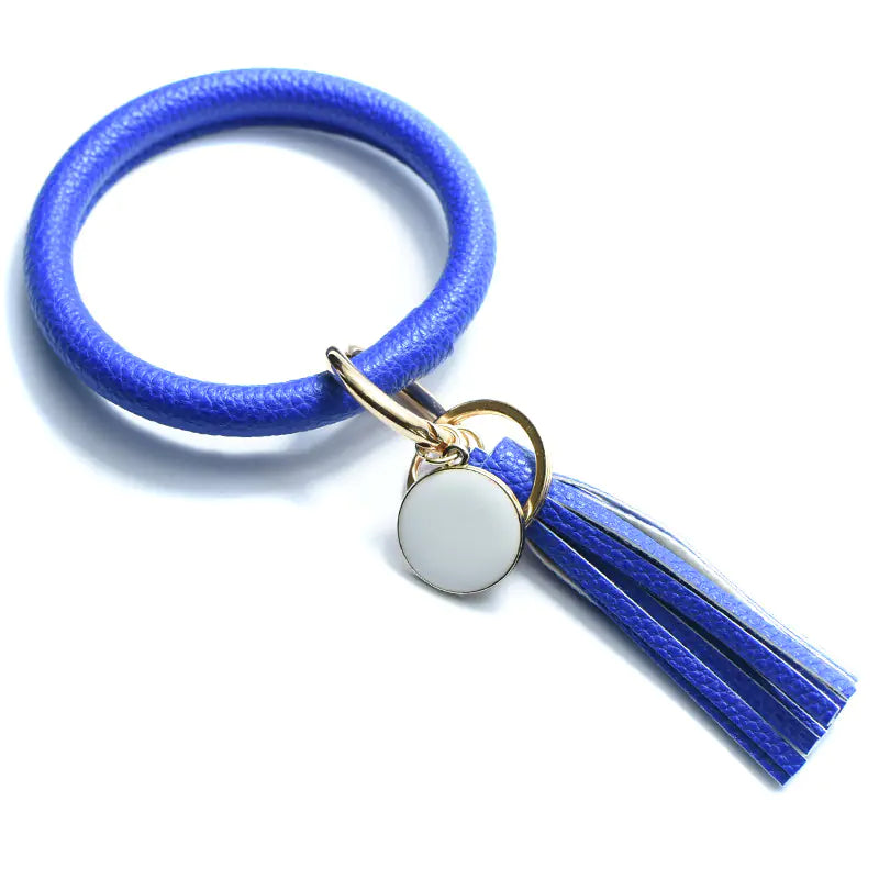 Pure Leather Tassel Pendant Bracelet-Tay's Goodies