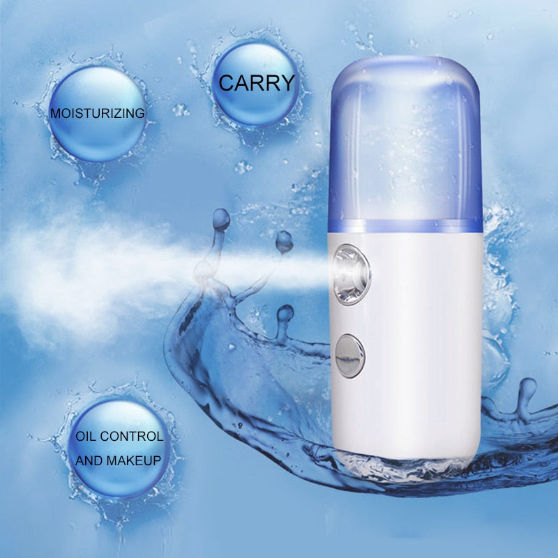 Nano Mist Facial Sprayer Beauty Instrument USB Face Steamer Moisturizing Beauty-Tay's Goodies