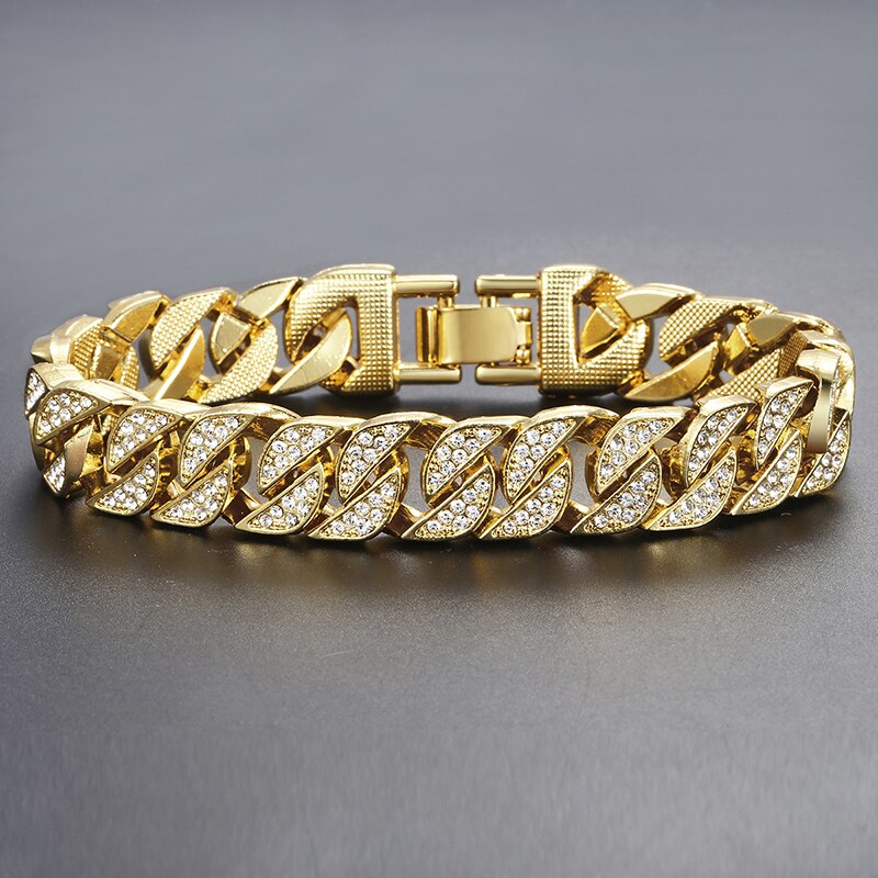 Miami Gold Curb Cuban Bracelet-Tay's Goodies