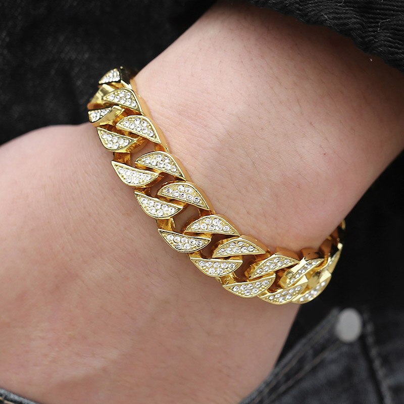 Miami Gold Curb Cuban Bracelet-Tay's Goodies