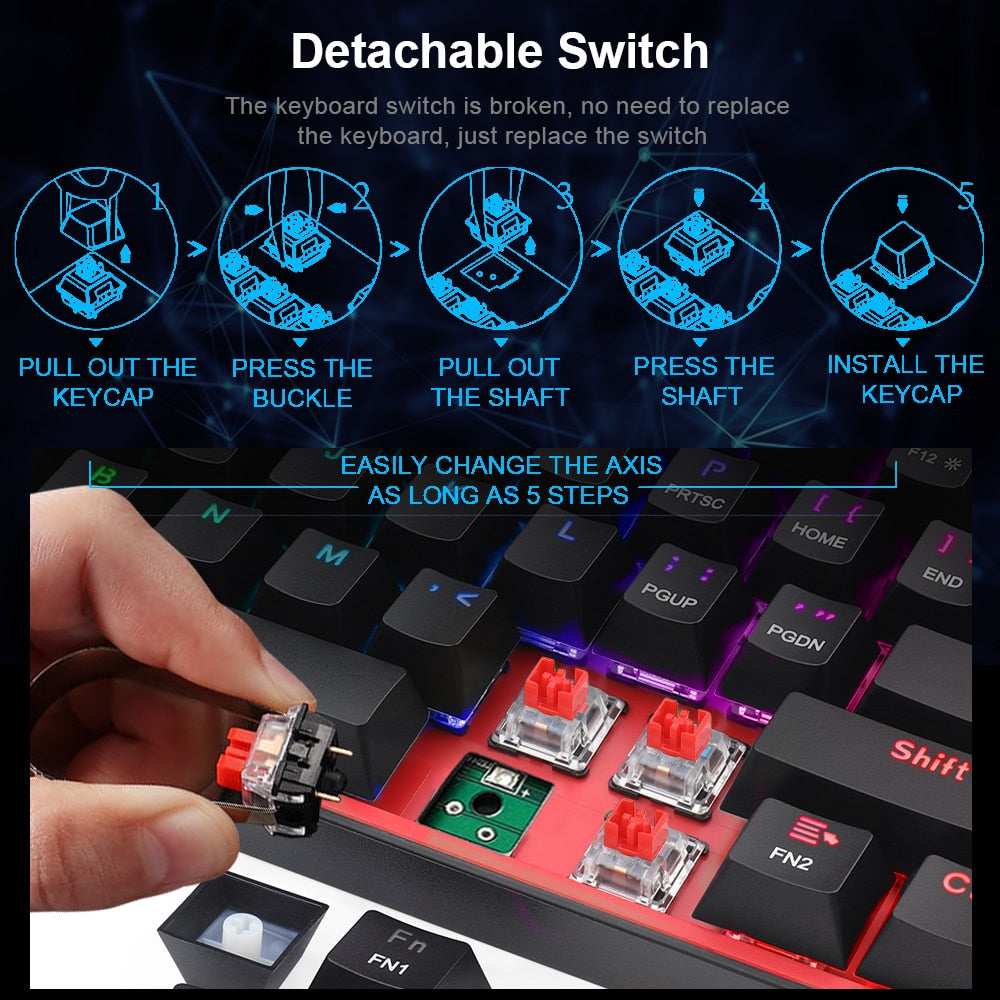 Mini Mechanical Gaming Wired Keyboard-Tay's Goodies