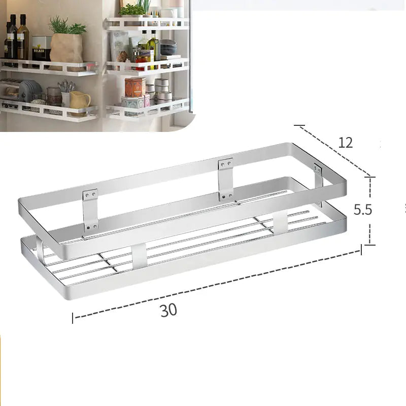Wall-Mounted Kitchen Spice Rack and Organizer Shelf-Tay's Goodies