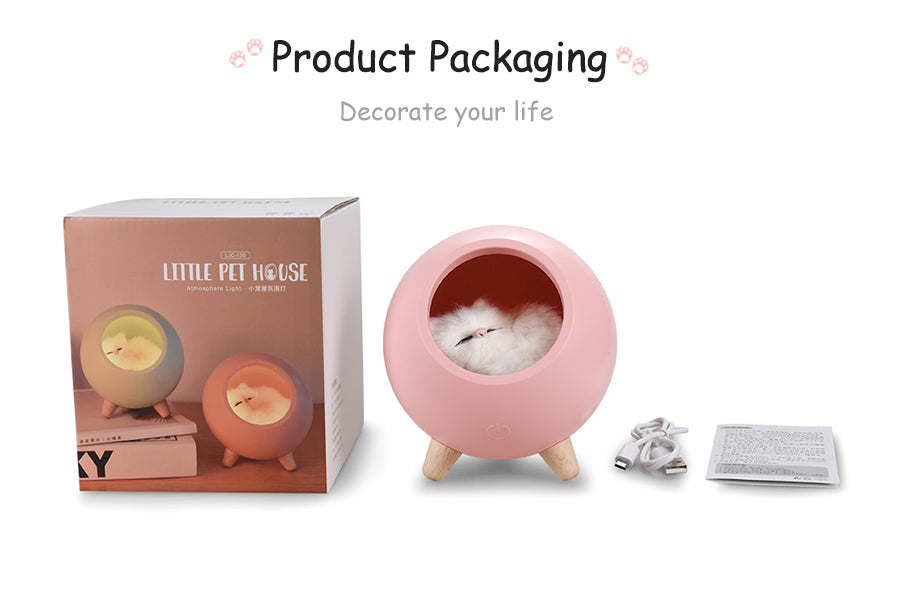 LED Cat Light USB Touch Night Llight Bionic Cat Stepless Dimming Atmosphere Night Light Room Decoration Lamp Holiday Gift-Tay's Goodies