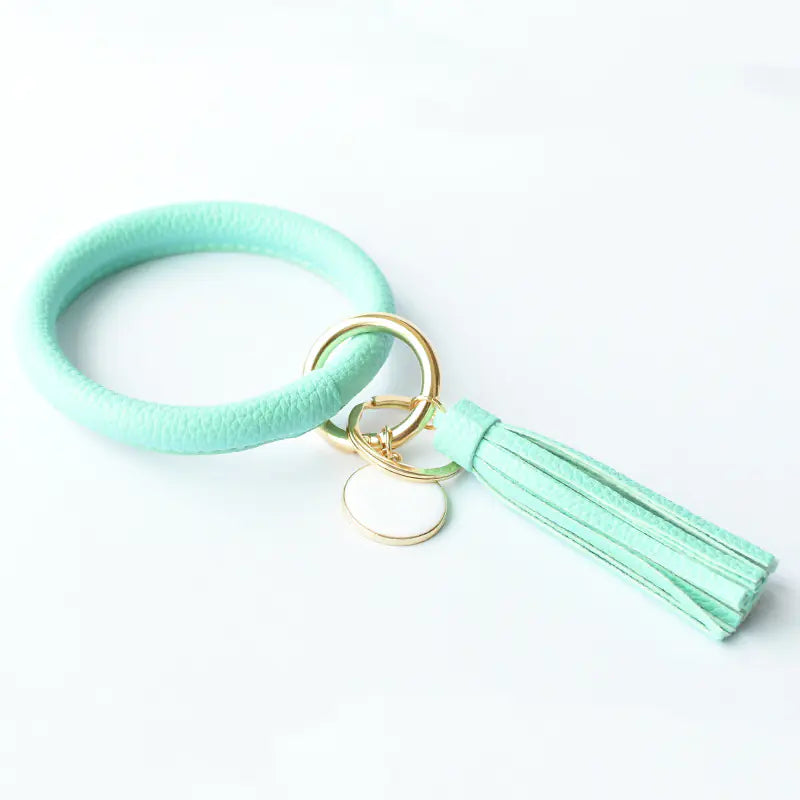 Pure Leather Tassel Pendant Bracelet-Tay's Goodies