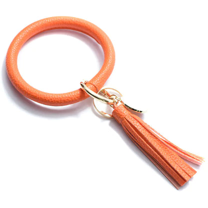 Pure Leather Tassel Pendant Bracelet-Tay's Goodies