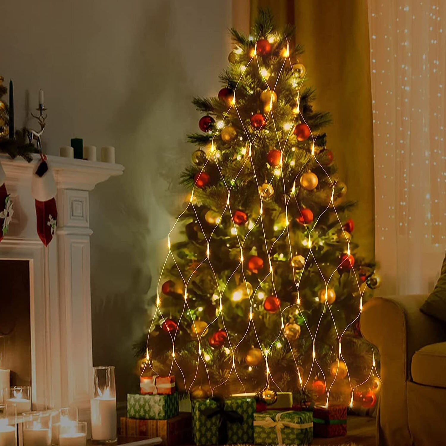 Net Mesh Solar Fairy Lights-Tay's Goodies
