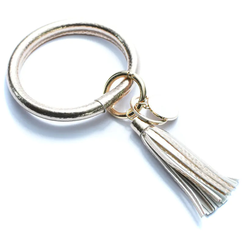 Pure Leather Tassel Pendant Bracelet-Tay's Goodies