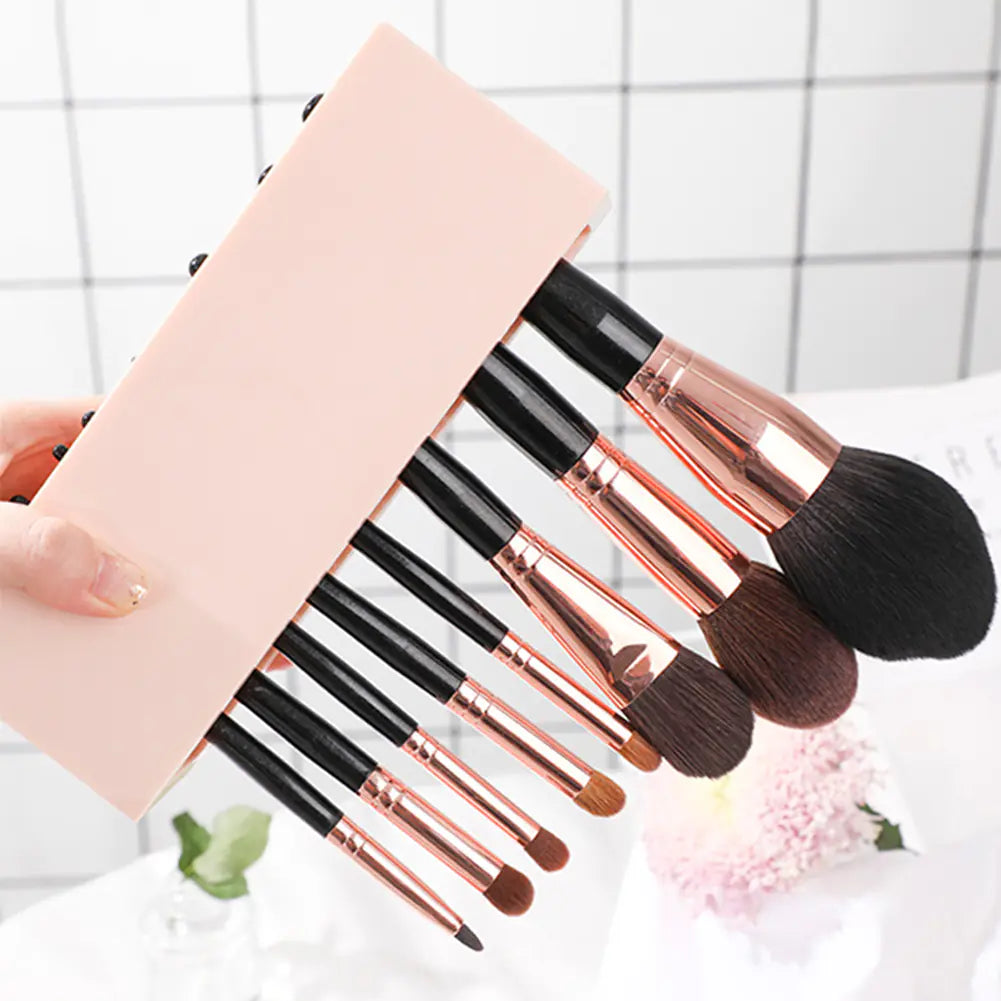 Silicone Makeup Brush Organizer and Desk Storage Box-Tay's Goodies