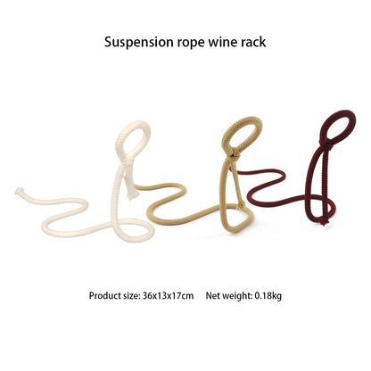 Suspended Rope Wine Bottle-Tay's Goodies