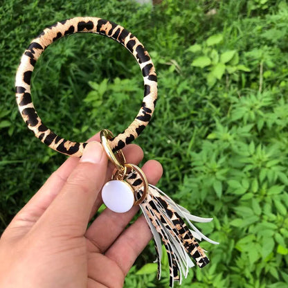Pure Leather Tassel Pendant Bracelet-Tay's Goodies