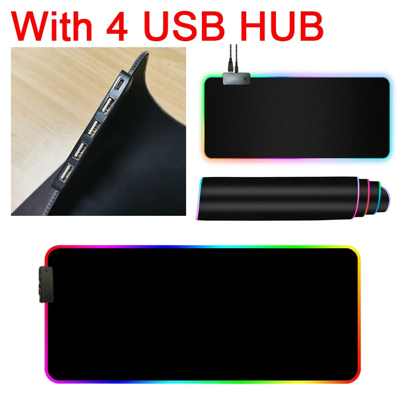 RGB Mouse Pad with Cable-Tay's Goodies