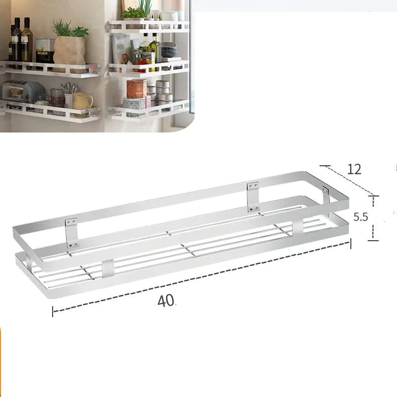 Wall-Mounted Kitchen Spice Rack and Organizer Shelf-Tay's Goodies