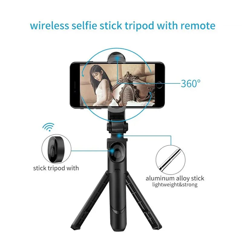 Bluetooth Selfie Stick and Phone Tripod Stand-Tay's Goodies
