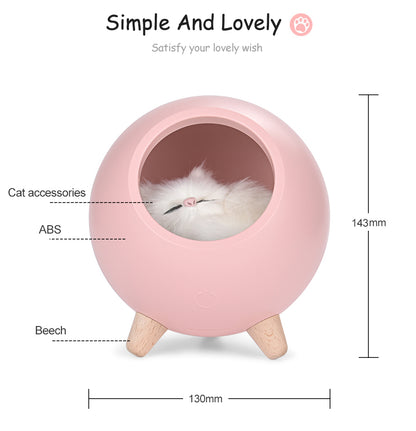 LED Cat Light USB Touch Night Llight Bionic Cat Stepless Dimming Atmosphere Night Light Room Decoration Lamp Holiday Gift-Tay's Goodies