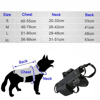 Tactical Military Dog Harness-Tay's Goodies