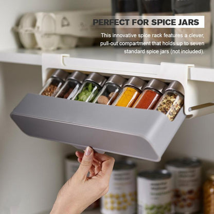 Kitchen Self-Adhesive Wall-Mounted Spice Organizer-Tay's Goodies