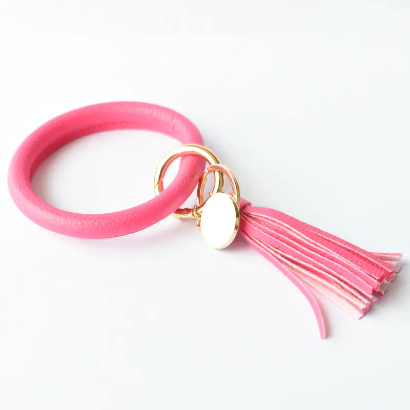 Pure Leather Tassel Pendant Bracelet-Tay's Goodies