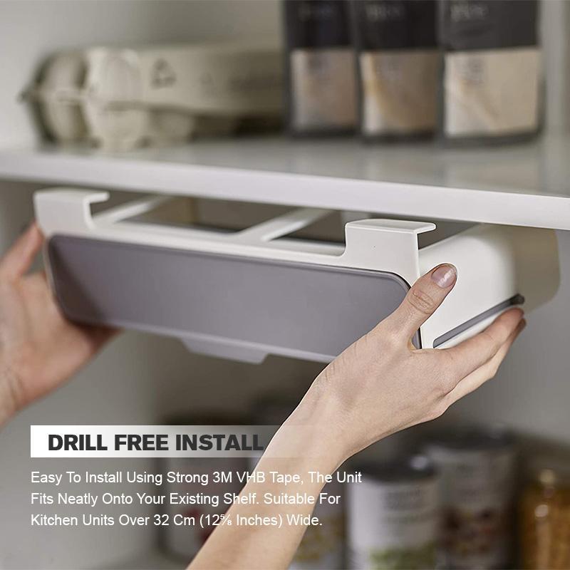 Kitchen Self-Adhesive Wall-Mounted Spice Organizer-Tay's Goodies