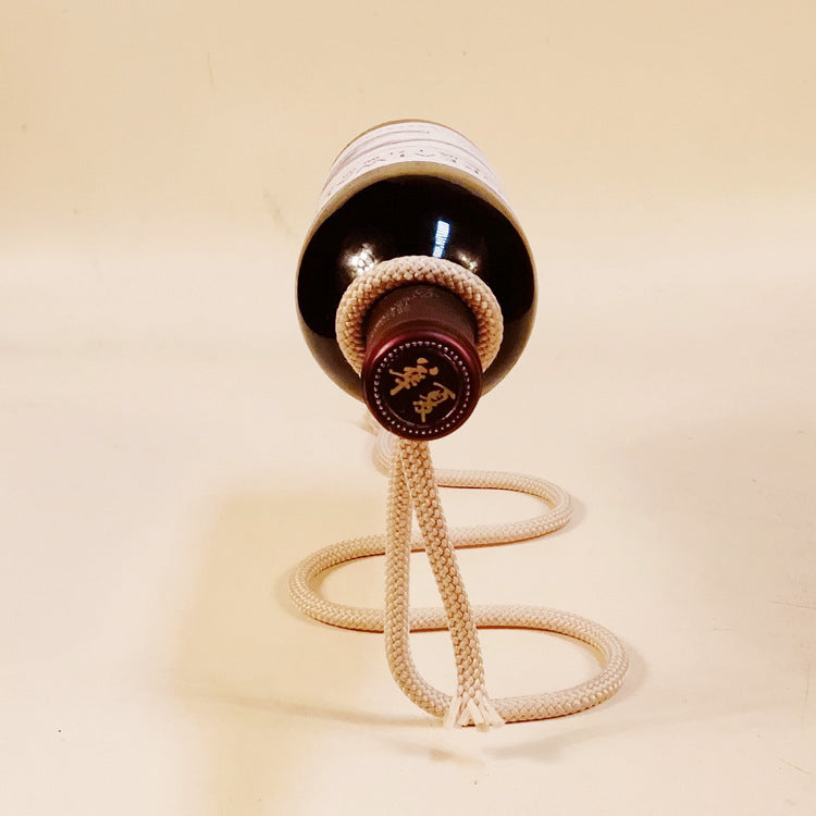 Suspended Rope Wine Bottle-Tay's Goodies