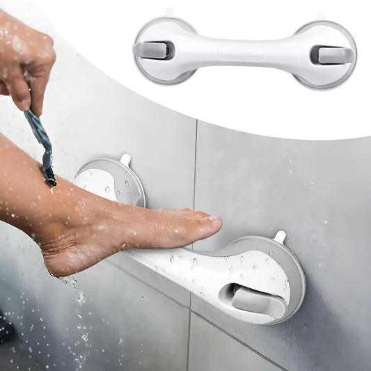 Shower Foot Rest for Wall 12 Inches Shower Pedicure Foot Stool for Shaving Legs Bathroom Stool with Powerful Suction Cups Foot Stand for Inside Shower Suitable for Small Shower Spaces-Tay's Goodies
