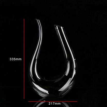 Crystal U-shaped 1500ml Wine Decanter-Tay's Goodies