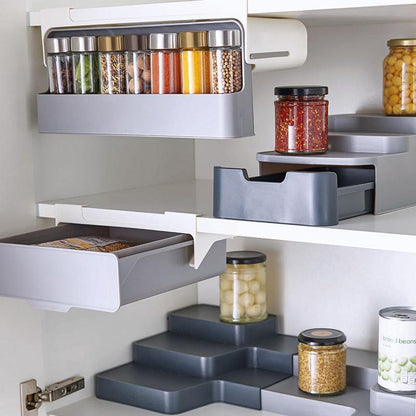 Kitchen Self-Adhesive Wall-Mounted Spice Organizer-Tay's Goodies