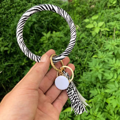 Pure Leather Tassel Pendant Bracelet-Tay's Goodies