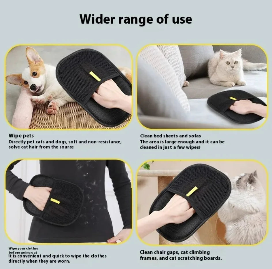 Electrostatic Pet Hair Grooming Gloves-Tay's Goodies