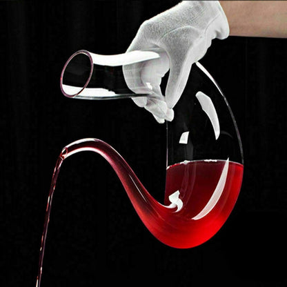 Crystal U-shaped 1500ml Wine Decanter-Tay's Goodies