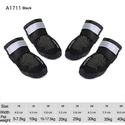 Waterproof Reflective Dog Boots-Tay's Goodies