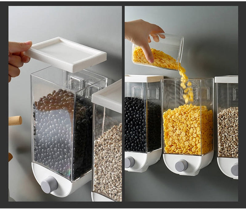 Wall-Mounted Kitchen Multi-Grain Sealed Jars-Tay's Goodies