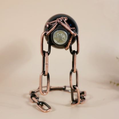 Magic Iron Chain Wine Bottle Holder-Tay's Goodies