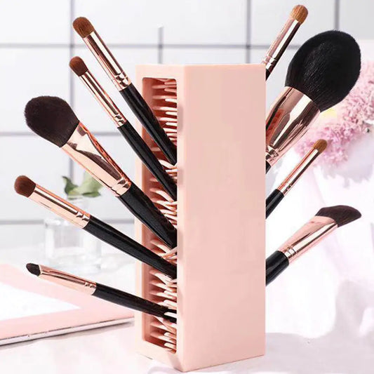 Silicone Makeup Brush Organizer and Desk Storage Box-Tay's Goodies