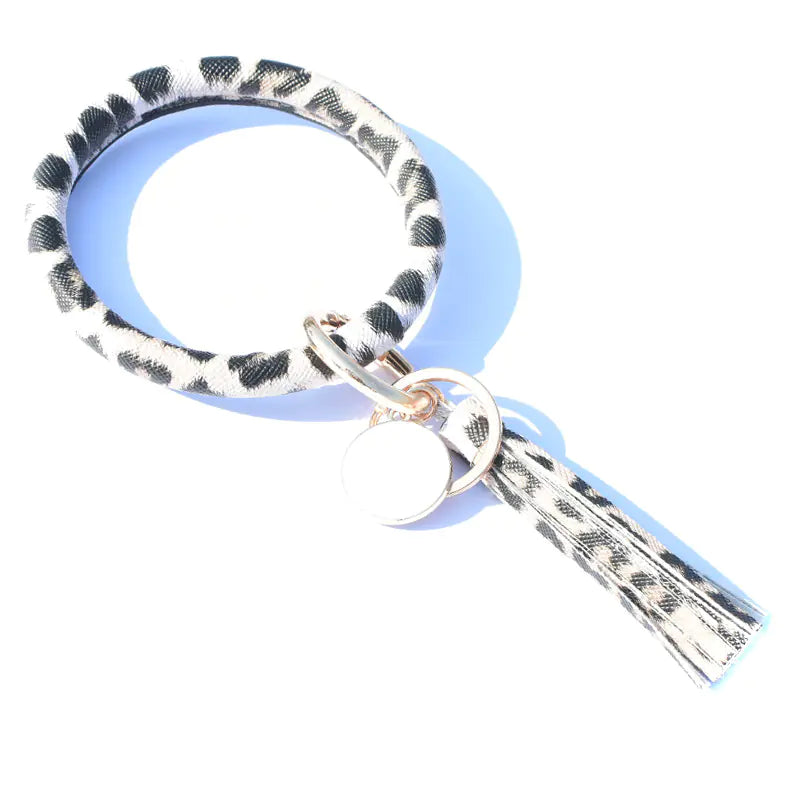 Pure Leather Tassel Pendant Bracelet-Tay's Goodies