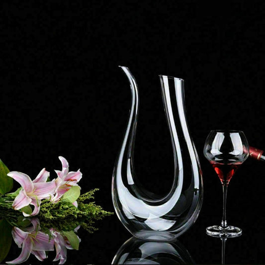 Crystal U-shaped 1500ml Wine Decanter-Tay's Goodies