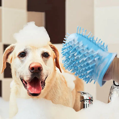 2 In 1 Dog Paw Cleaner Cup Soft Pet Dog Foot Cleaning Washer Brush Cup Portable Pet Foot Washer Paw Clean Brush Foot Cleaning Bucket Pet Products-Tay's Goodies
