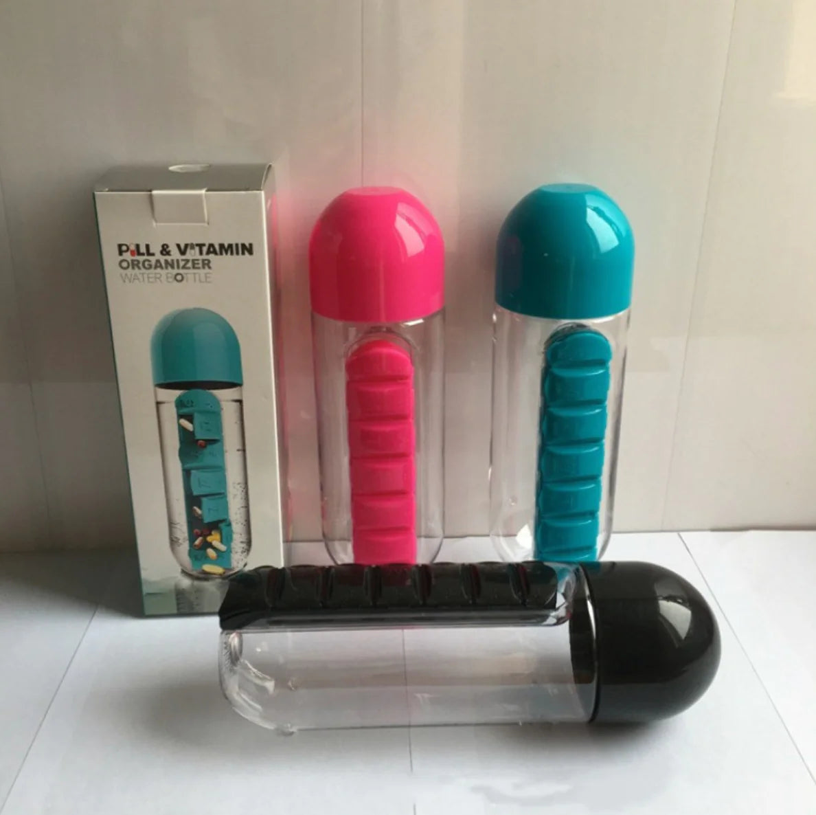 2-in-1 Medicine Bottle & Cup – 600ml-Tay's Goodies
