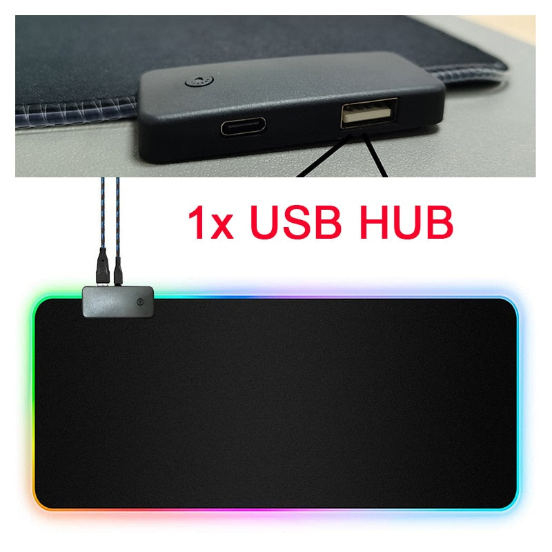RGB Mouse Pad with Cable-Tay's Goodies