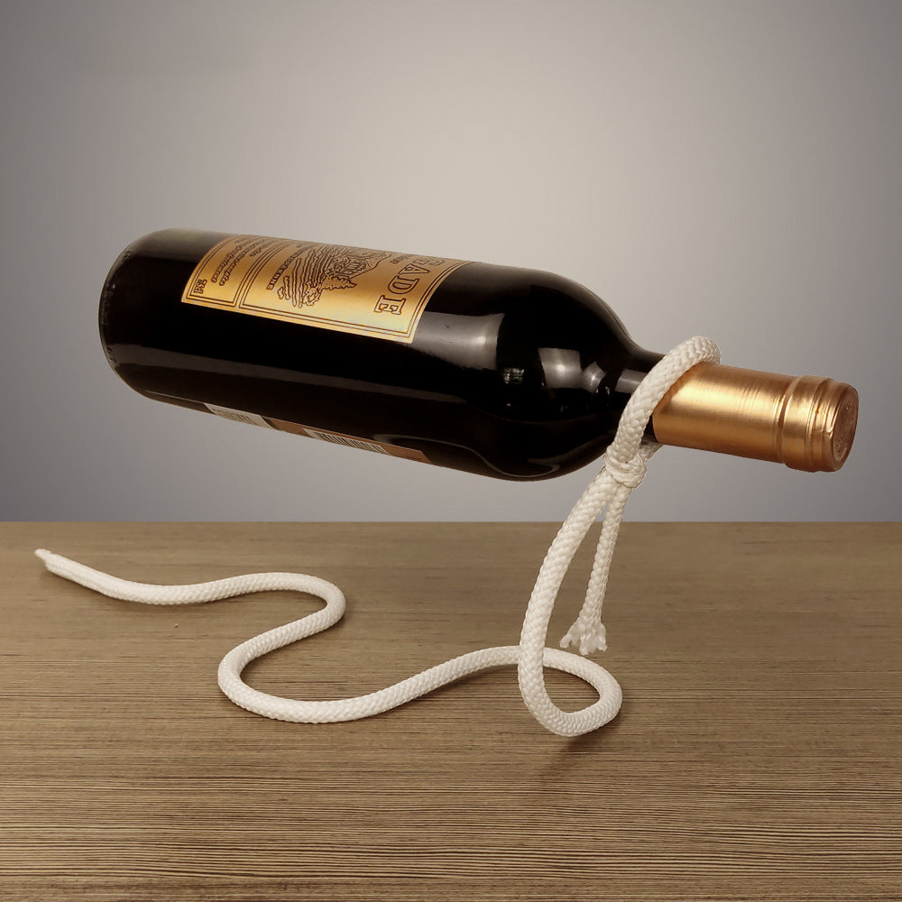 Suspended Rope Wine Bottle-Tay's Goodies